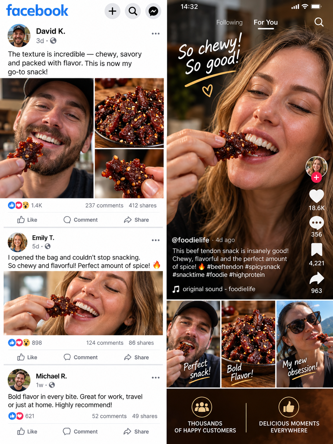 🌶️MILD |🐮Spicy & Chewy Beef Tendon Bites | Deeply Savory & Totally Irresistible -III