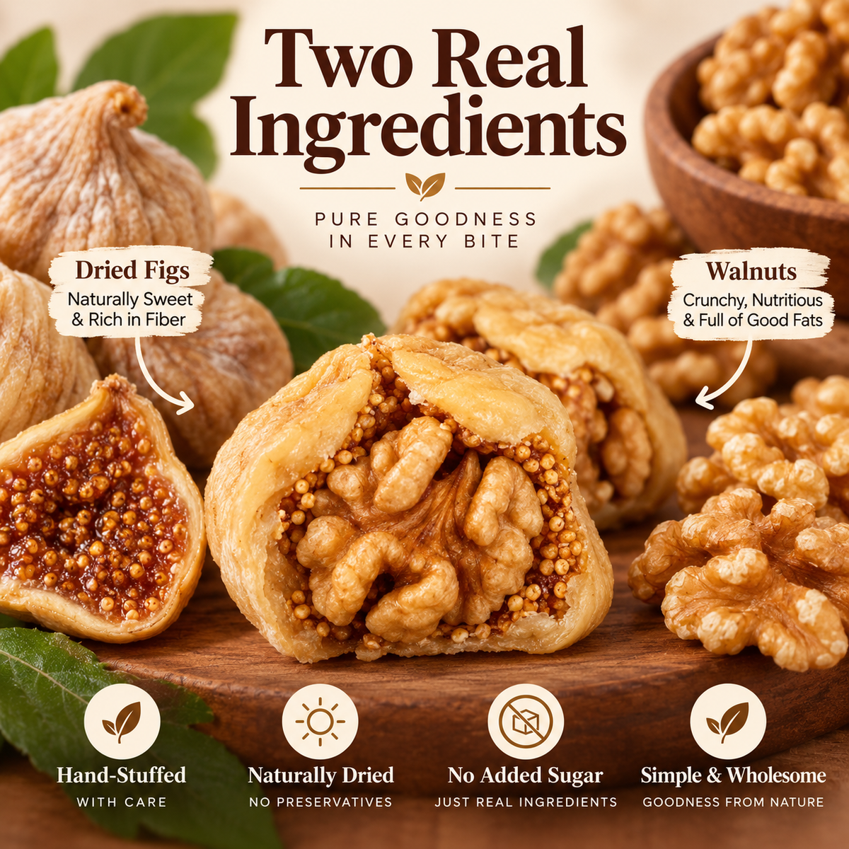 🌰 SUGAR-FREE FIG STUFFED WALNUTS -KPL