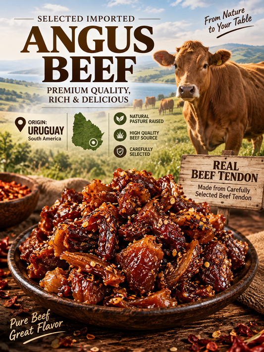 🌶️MILD |🐮Spicy & Chewy Beef Tendon Bites | Deeply Savory & Totally Irresistible -III