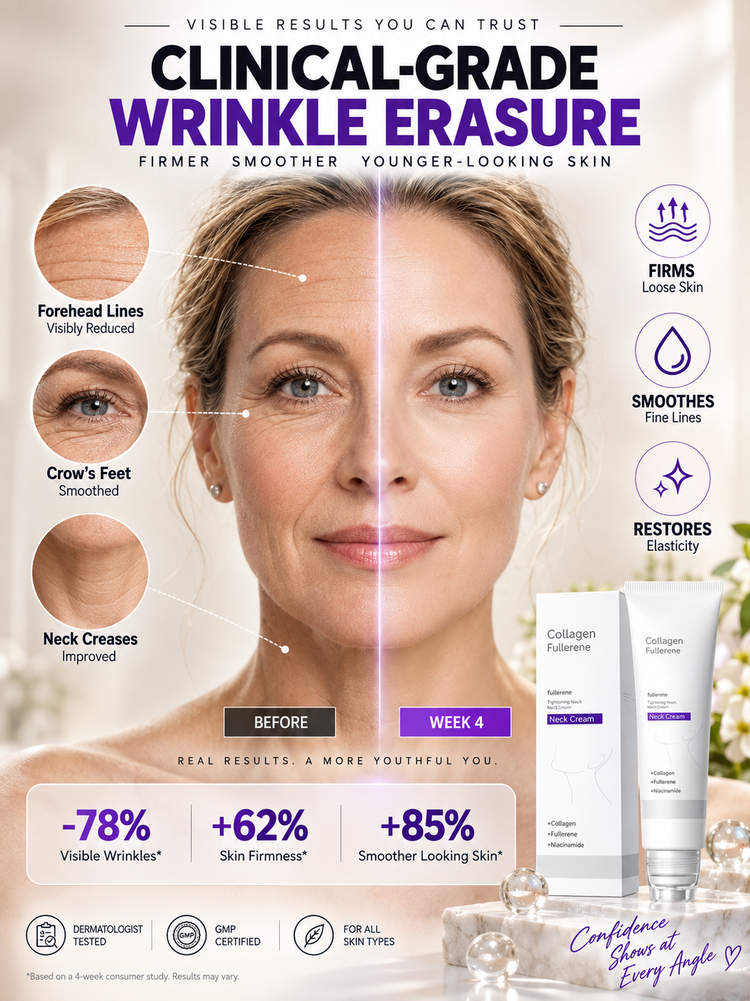 ⭐Ultimate Collagen Firming Cream | Targets All Types of Wrinkles for Younger-Looking Skin -III
