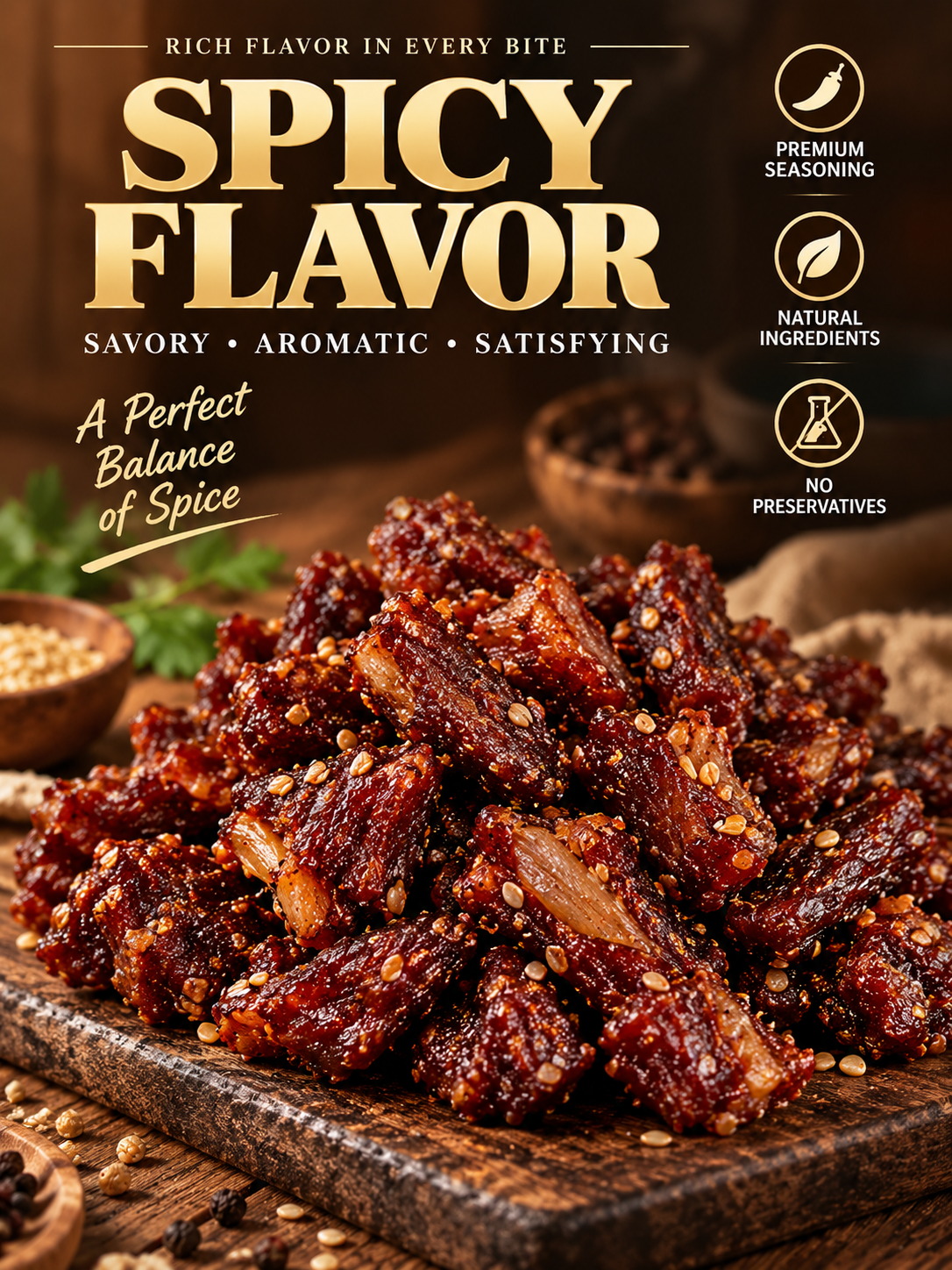 🌶️MILD |🐮Spicy & Chewy Beef Tendon Bites | Deeply Savory & Totally Irresistible -III