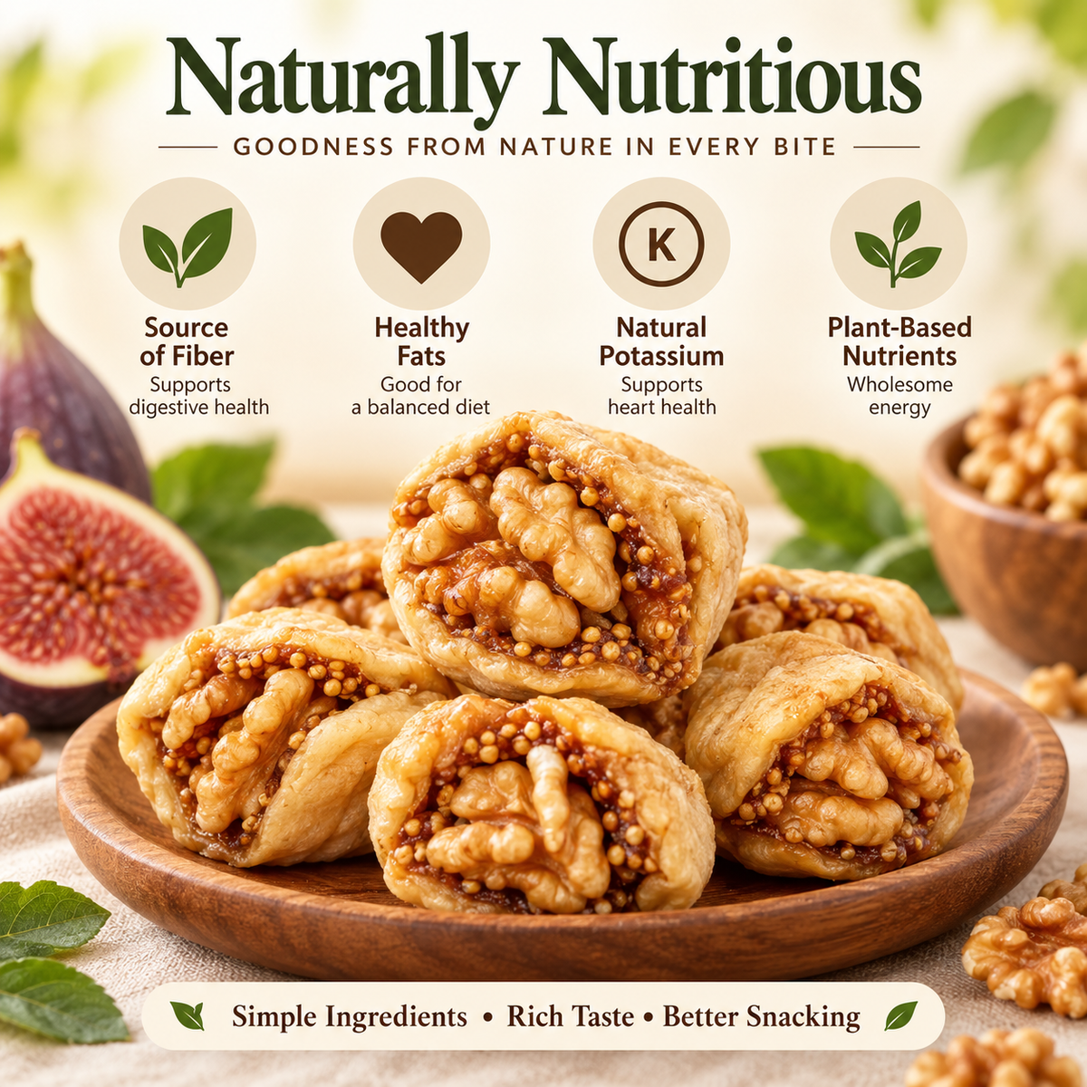 🌰 SUGAR-FREE FIG STUFFED WALNUTS -KPL