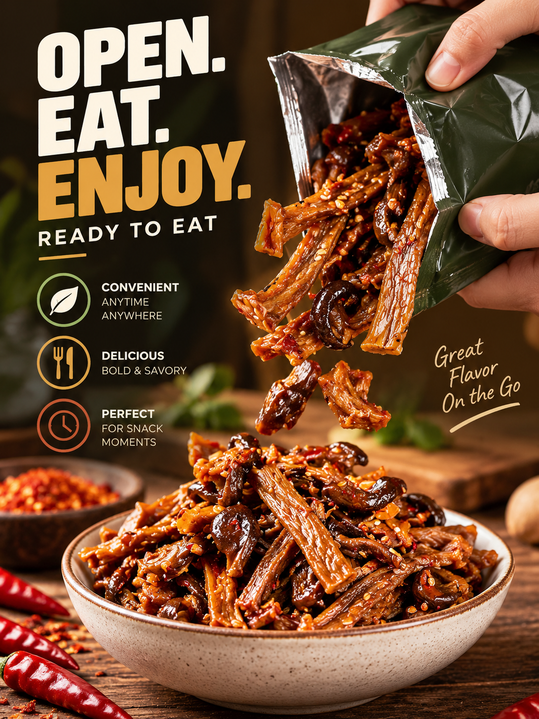 🌶️🌶️MEDIUM HEAT | Spicy Wild Mushrooms | Crispy yet chewy—simply irresistible-III