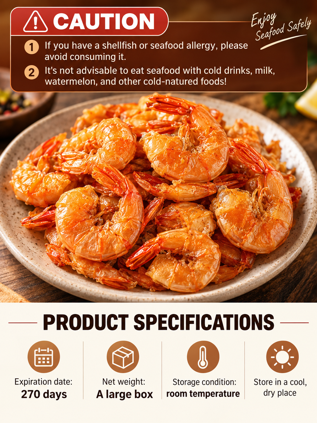 🦐CRISPY WHOLE SHRIMP | Light, Crunchy & Savory | Irresistible Ready-to-Eat Seafood Snack